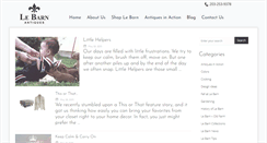 Desktop Screenshot of lebarnantiques.com